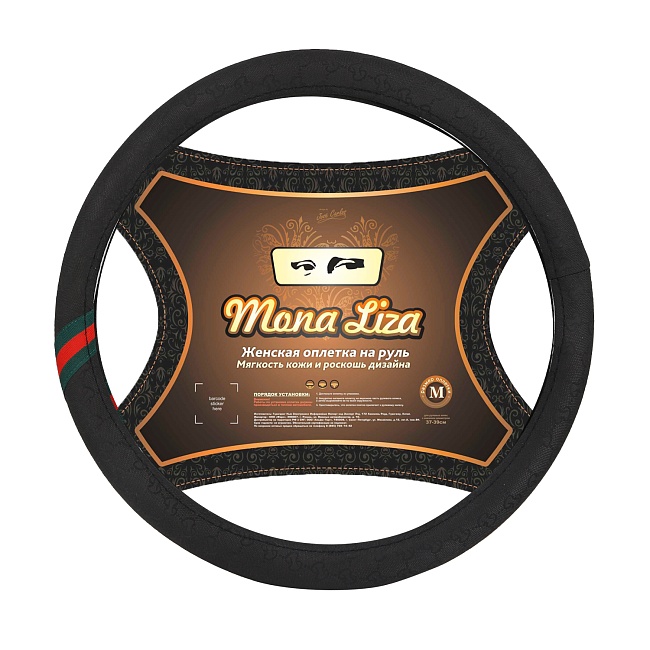 Оплетка MONA LIZA Aurora 38см M, черный, с рамкой