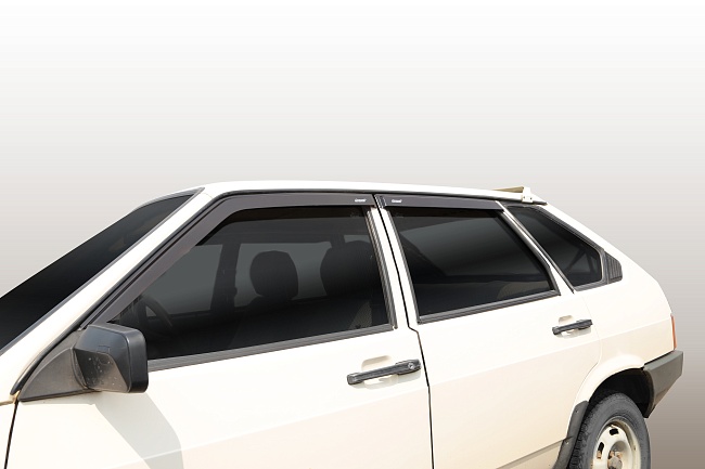 Дефлекторы Lada 2109/2114 87-13/21099/2115 90-12 хетчбек/седан, нак., 4шт