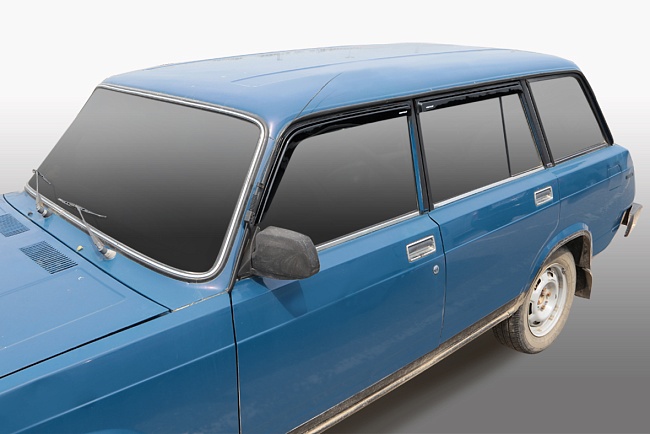 Дефлекторы Lada 2104 84-12 универсал, нак., неломающиеся, 4шт МП