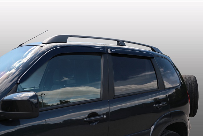 Дефлекторы Chevrolet Niva 02-н.в.кроссовер, нак., неломающиеся, 4шт МП